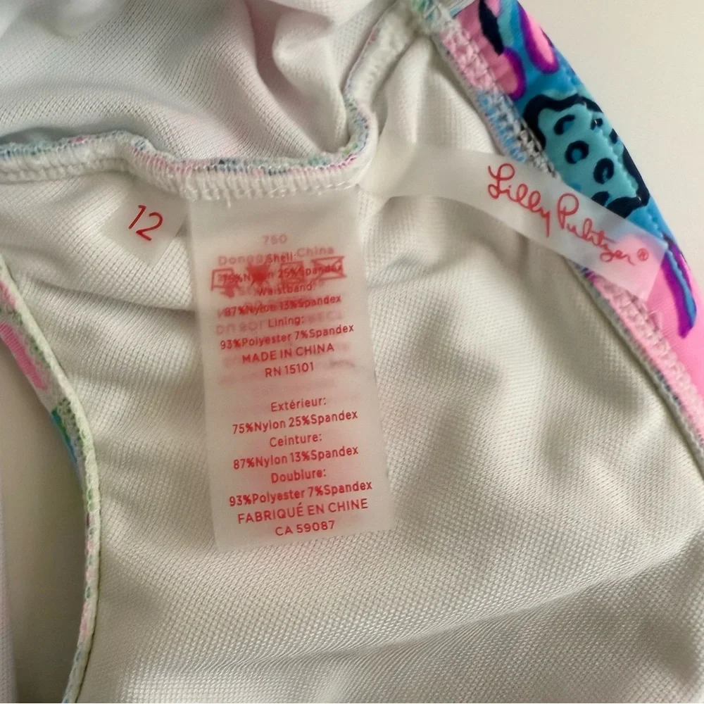 Lilly Pulitzer Pink and Blue Floral Bikini - Picture 15 of 16